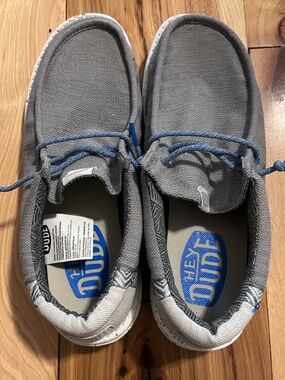 Hey Dude Men’s Wally Stretch Slip-On Shoe in Gray